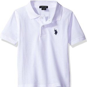 U.S. POLO ASSN. Men's Solid Polo Shirt - White - 100% Cotton Free Shipping